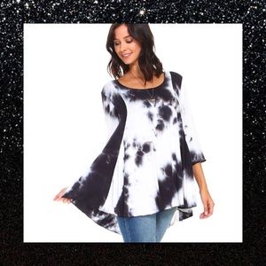 5⭐️RATED 🆕 ➕Plus Size Tye Dye Loose Flowy Tunic